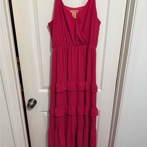 Flying Tomato Fuchsia Sleeveless Maxi Dress